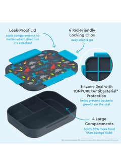 Bentgo Kids Prints Slim Lunchbox - Dino  - Image 3