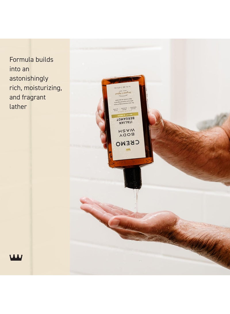 cremo Rich Lathering Italian Bergamot Body Wash 16 Fl Oz - Image 3