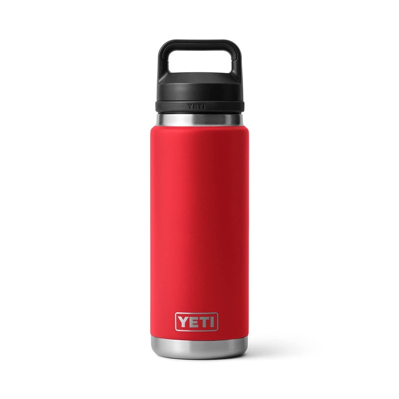 YETI Rambler 26 oz Bottle, Leakproof, Vacuum Insulated, Stainless Steel with Chug Cap, Rescue Red - Image 3