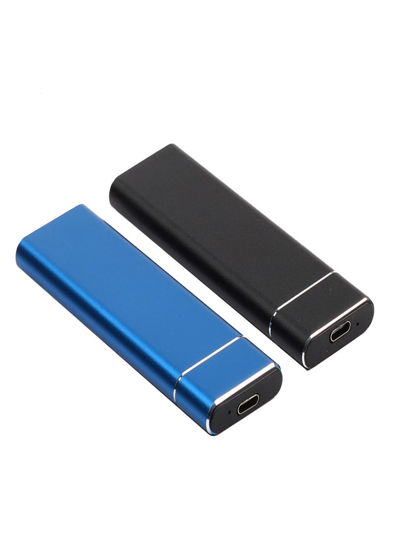 محرك أقراص الحالة الصلبة المحمول من النوع C بسعة 1 تيرابايت وواجهة USB3.1 SSD مقاوم للصدمات من سبائك الألومنيوم باللون الأسود - Image 5