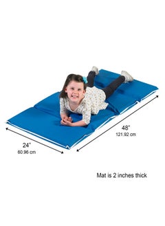 Children's Factory 2" Tough Duty Folding Blue Rest-Mat-, Classroom-Nap-Mats-for Preschools & Daycares, Foam-Napping-Floor-Mat-for Kids & Toddlers - pzsku/Z042E5D553EE8ACE00CC1Z/45/_/1737031594/3231cd10-a283-4db2-b1f9-0b8c1e1c1319