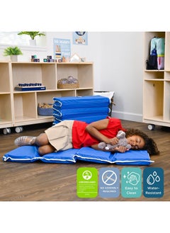 Children's Factory 2" Tough Duty Folding Blue Rest-Mat-, Classroom-Nap-Mats-for Preschools & Daycares, Foam-Napping-Floor-Mat-for Kids & Toddlers - pzsku/Z042E5D553EE8ACE00CC1Z/45/_/1737031622/4dd80c84-3aeb-42c4-a544-013154f38909