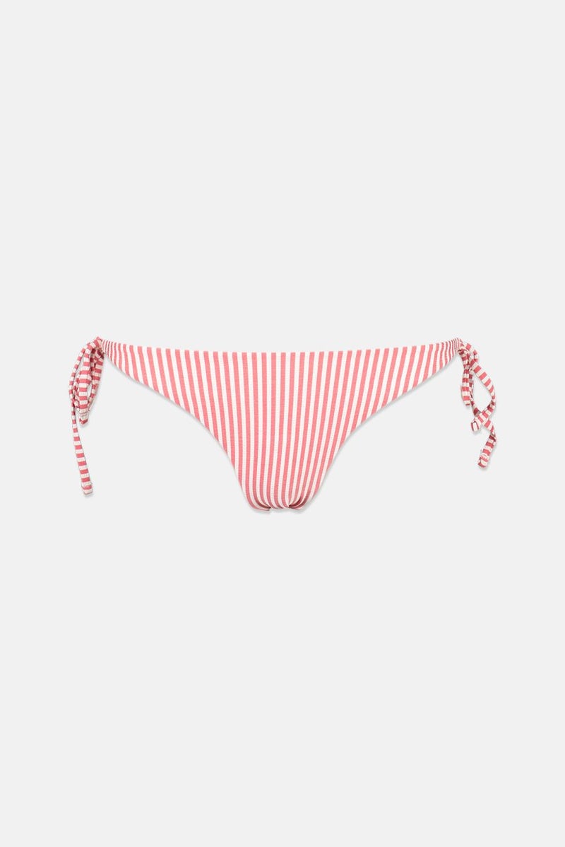oysho Women Striped Bikini Bottom, Multicolor - Image 1