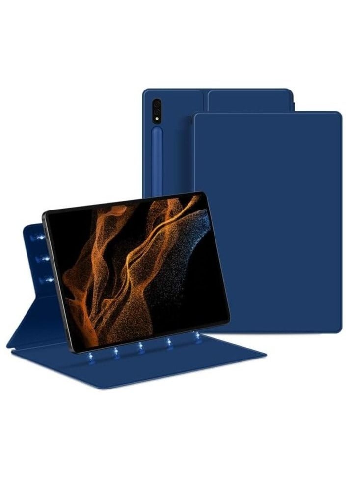 Generic - Samsung Galaxy Tab S9 Ultra/S10 Ultra Case 14.6 inch Ultra Thin Smart Magnetic Cover With Pen Slot Leather Shell Sleep Wake-Up - Image 1