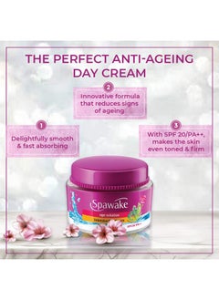 Spawake Anti Aging Face Cream, Age Solution Intensive Day Cream, With Spf 20 Pa++, 50G  - Image 3