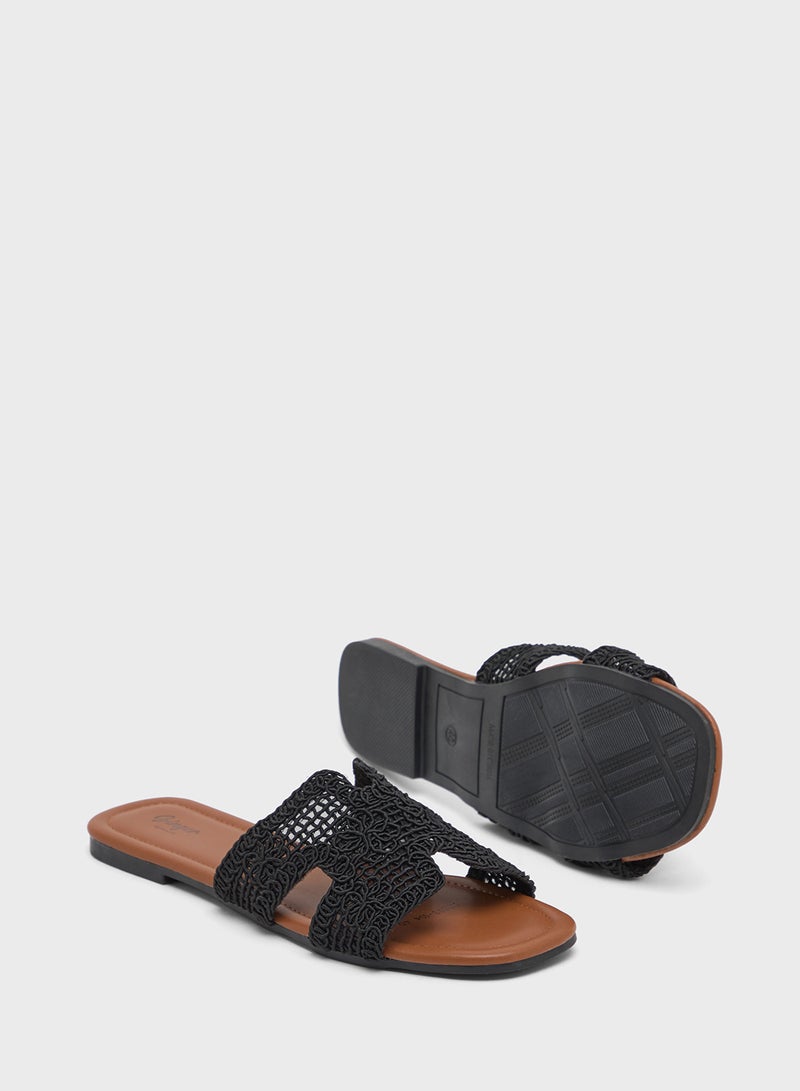 جينجر صندل نسائي مسطح - Image 3