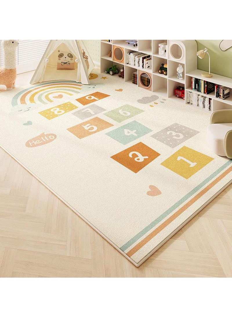 Blueland Portable Baby Play Mat, Washable Cotton Kids Playmat, Foldable Large Thick Activity, Non-Slip, Non-Toxic, Waterproof, Safe Crawling Mat For Toddler Boy Girl  - Image 1