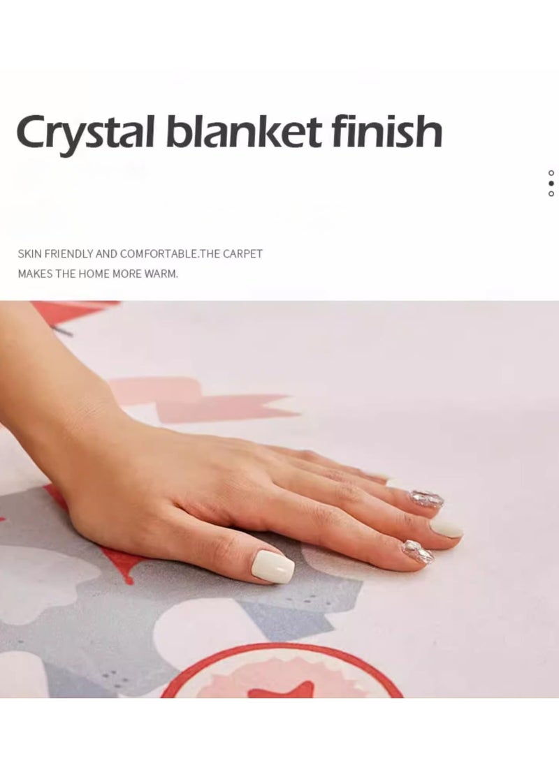 Blueland Portable Baby Play Mat, Washable Cotton Kids Playmat, Foldable Large Thick Activity, Non-Slip, Non-Toxic, Waterproof, Safe Crawling Mat For Toddler Boy Girl  - Image 3