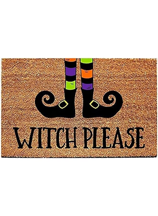 Zaboon Decorations Carpet, ELECDON Front Door Decorations Doormat Blanket, Decor Door Mat with Anti-Slip Bottom, Indoor Outdoor Carpet (Brown) - Image 1