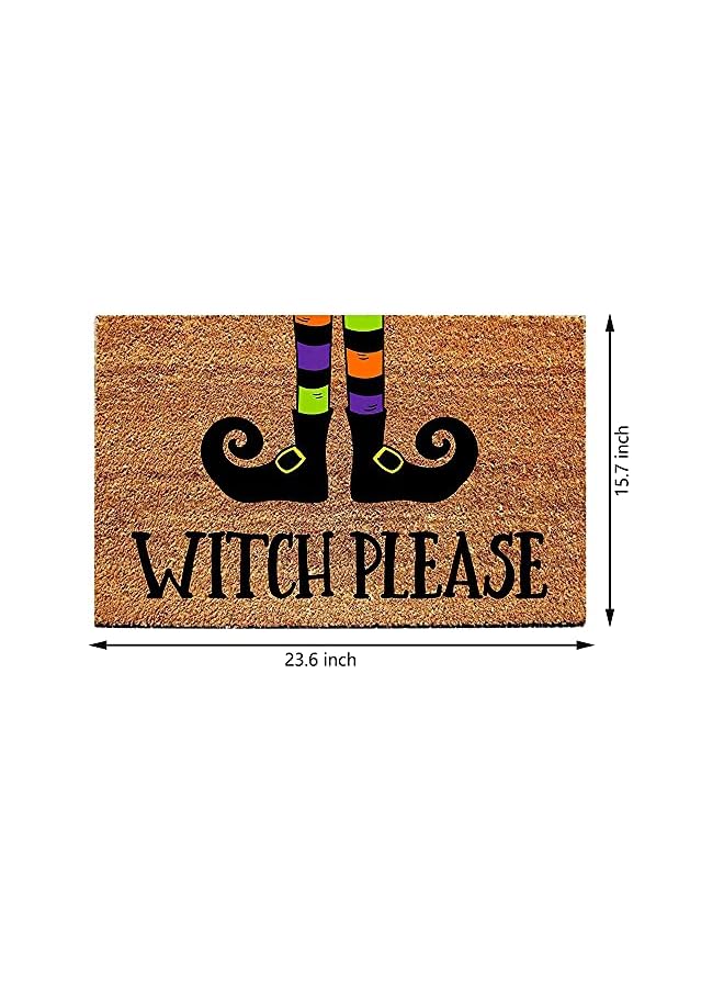 Zaboon Decorations Carpet, ELECDON Front Door Decorations Doormat Blanket, Decor Door Mat with Anti-Slip Bottom, Indoor Outdoor Carpet (Brown) - Image 3