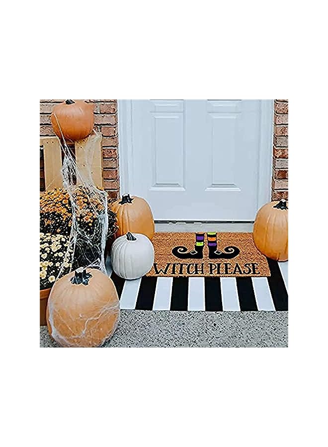 Zaboon Decorations Carpet, ELECDON Front Door Decorations Doormat Blanket, Decor Door Mat with Anti-Slip Bottom, Indoor Outdoor Carpet (Brown) - Image 2