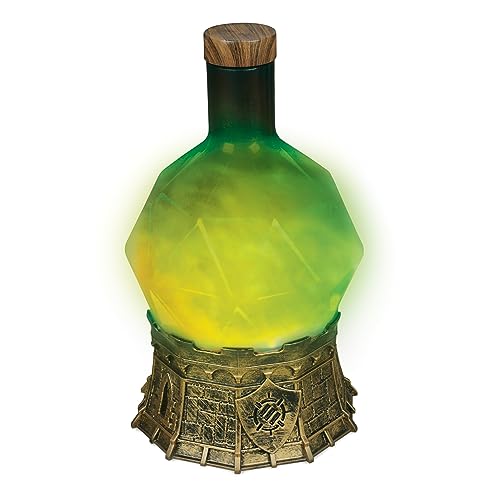 Enhance Gaming Sorcerers Potion Light with Swirling Mystical Brew  Potion Bottle Mood Light Prop for Tabletop Game Immersion Playroom Desk Decor  Soft Glowing Whirling Potion Green Elixir - Image 1