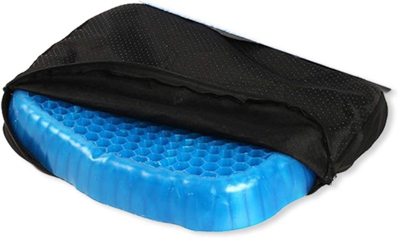 Extra Thick Gel Cushion Seat Pad - Cooling Egg Grid Chair Cushion for Office Workers, Drivers and Wheelchair Users, Breathable Design for Hip and Tailbone Comfort - Image 5