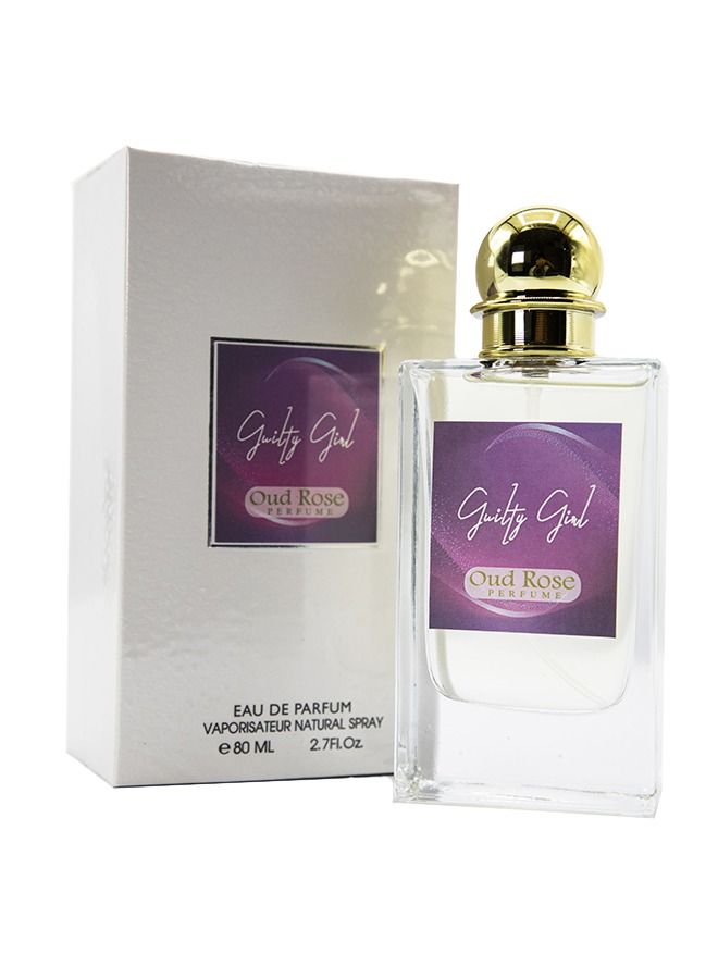 Oud Rose PERFUMES Guilty Girl Oud Rose Perfume For Unisex Eau De Parfum 80ml - Image 1