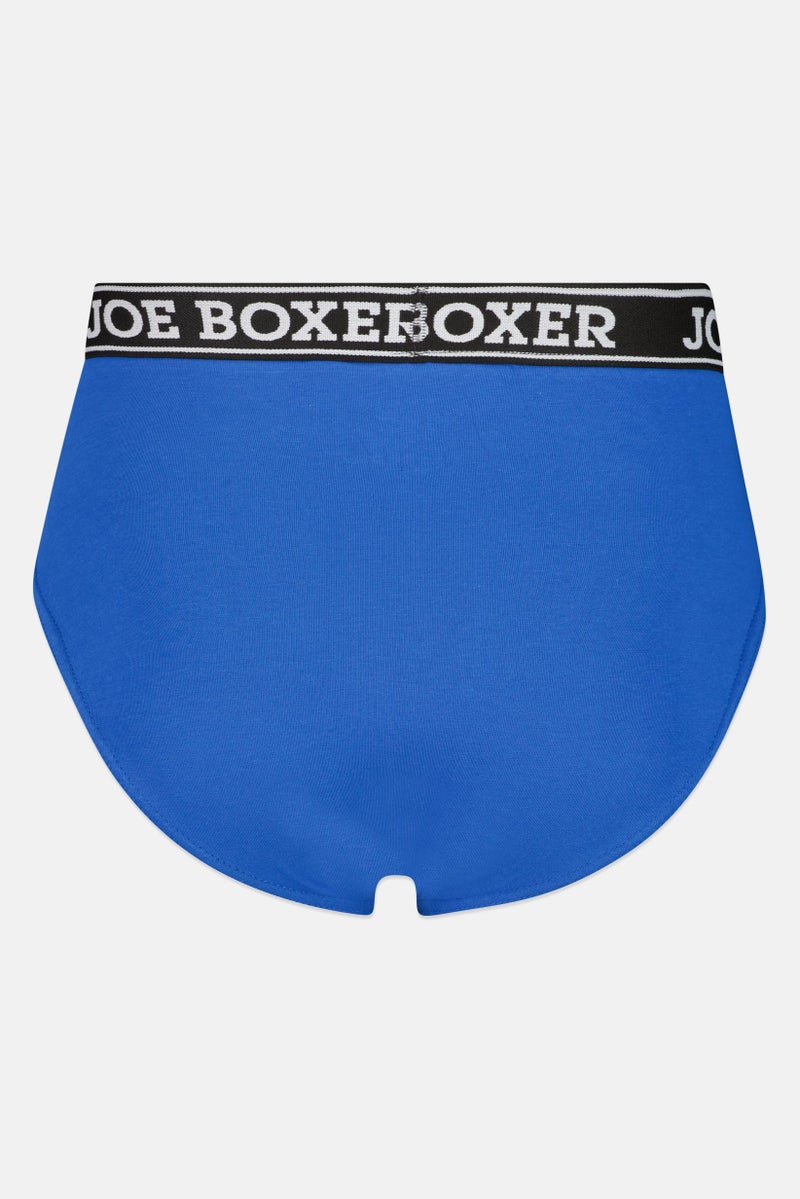Joe Boxer Men 3 Piece Brand Logo Underwear Briefs, Multicolor - Image 2