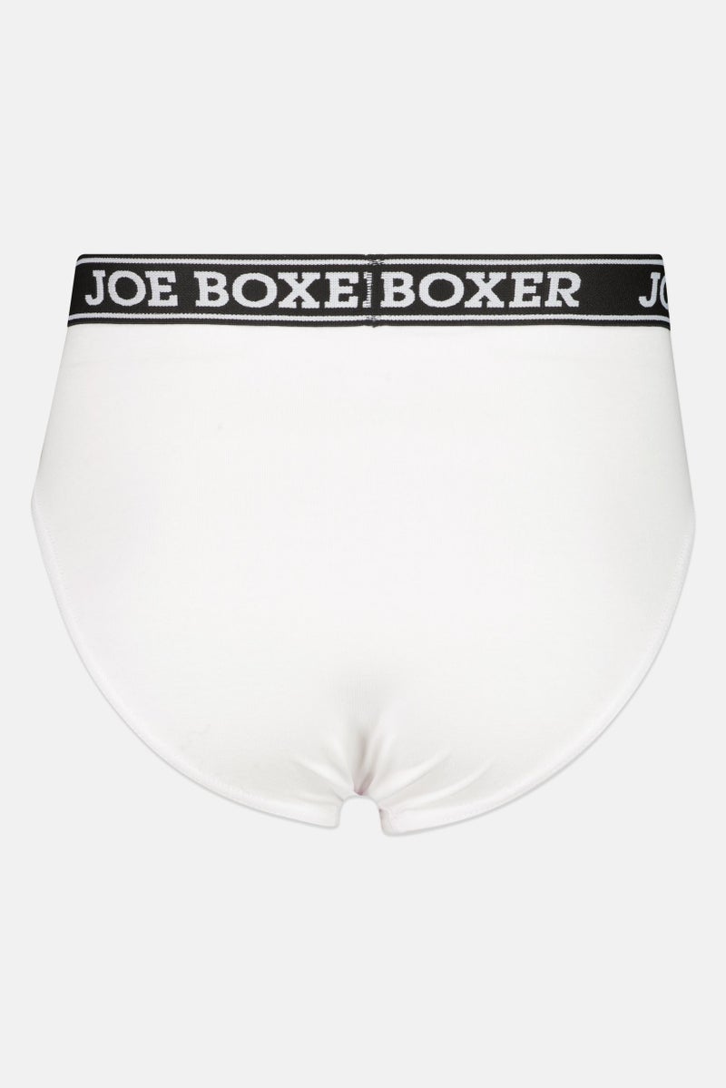 Joe Boxer Men 3 Piece Brand Logo Underwear Briefs, Multicolor - Image 4