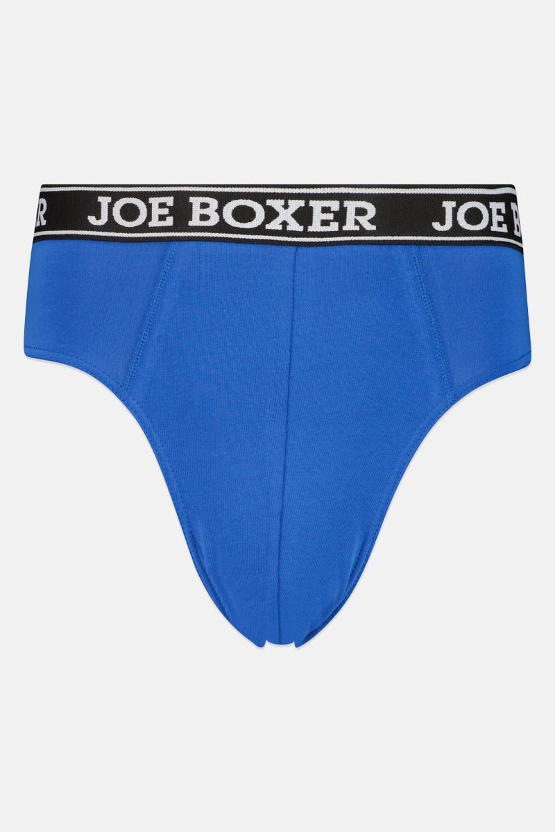 Joe Boxer Men 3 Piece Brand Logo Underwear Briefs, Multicolor - Image 5