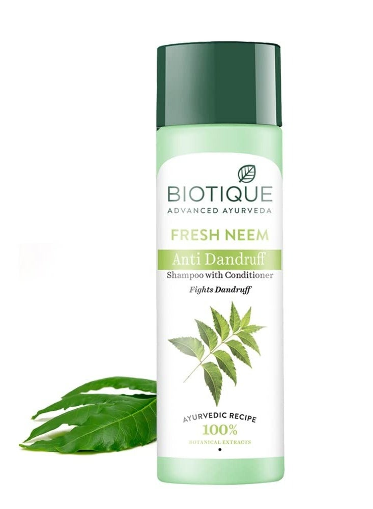 بيوتيك بلسم شامبو النيم الطازج المضاد للقشرة يتحكم في قشرة الرأس ويقلل من جفاف الشعر وتقشره ويجعل الشعر لامعاً 190 مل - Image 1
