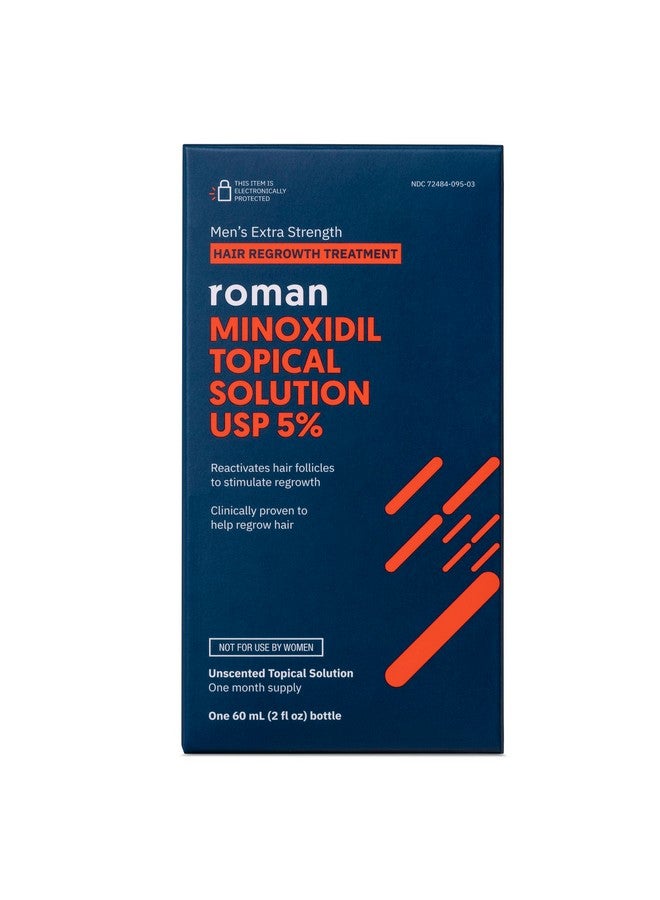 Roman علاج تساقط الشعر للرجال مينوكسيديل 5% محلول مينوكسيديل موضعي لتساقط الشعر والشعر الخفيف بدون رائحة إمداد لشهر واحد - Image 2