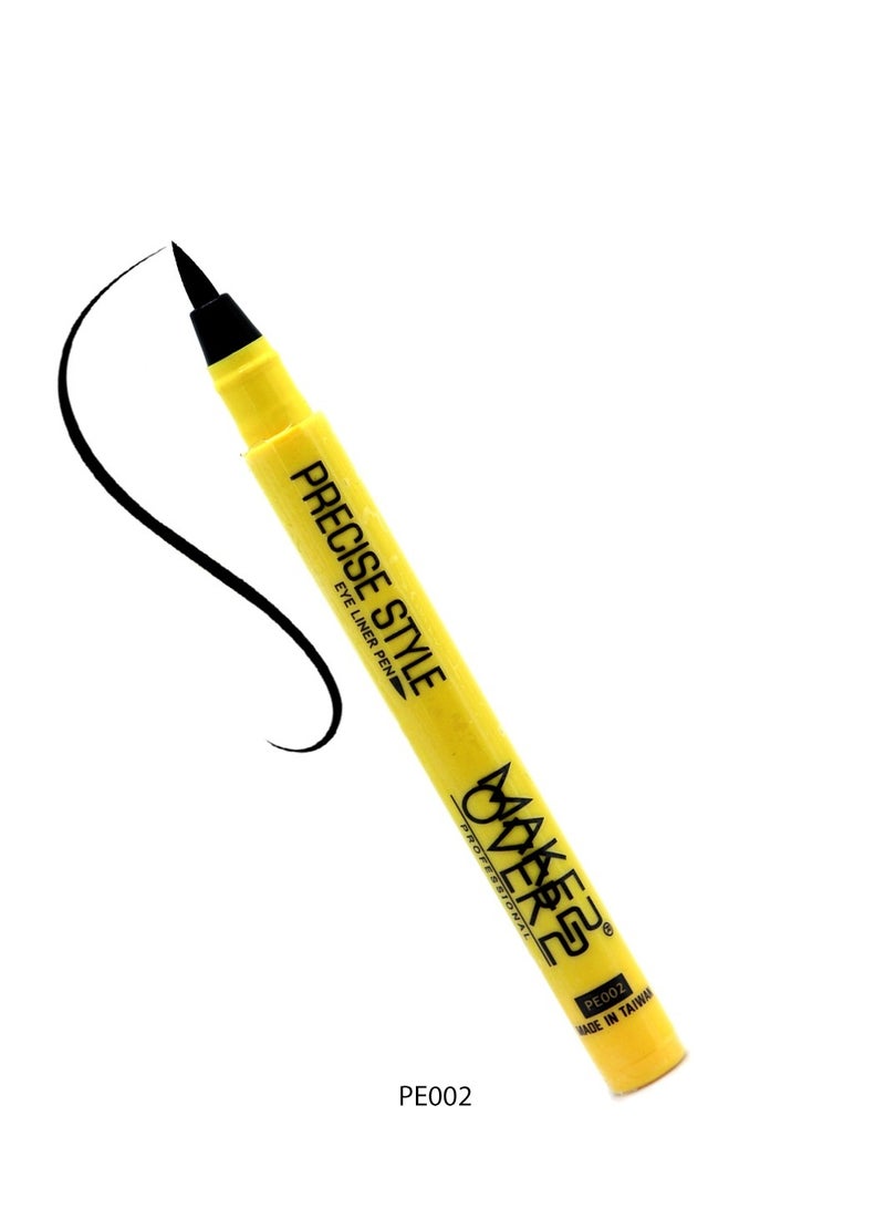 ميك اوفر22 قلم كحل سائل لتحديد العين الدقيق المقاوم للماء -PE002 - Image 2
