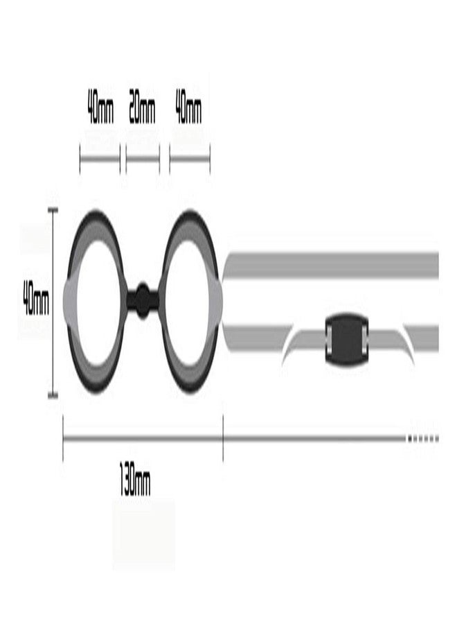 EKAN Unisex Swimming Goggle Silicon Anti Fog Eye Protector Protection Soft Carry Case with Earplugs 30 Gram Pack of 1 (Black) - Image 2