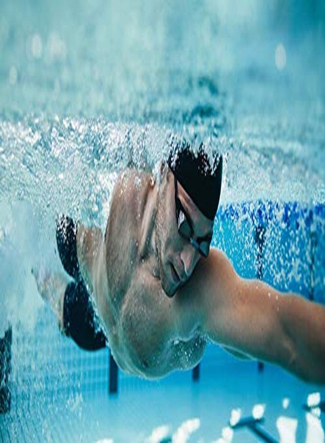 EKAN Unisex Swimming Goggle Silicon Anti Fog Eye Protector Protection Soft Carry Case with Earplugs 30 Gram Pack of 1 (Black) - Image 1