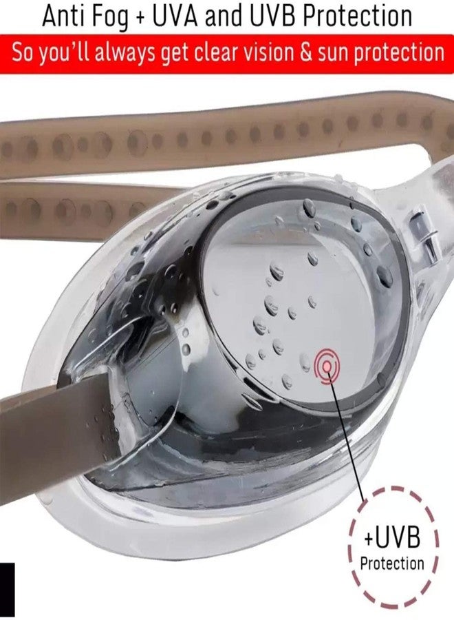 EKAN Unisex Swimming Goggle Silicon Anti Fog Eye Protector Protection Soft Carry Case with Earplugs 30 Gram Pack of 1 (Black) - Image 3