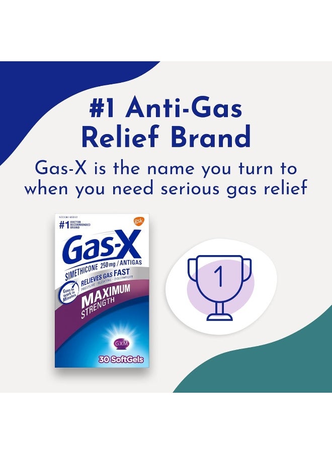 Gas-X - Gas-X Maximum Strength Softgels for Fast Gas Relief, 30ct - Image 1