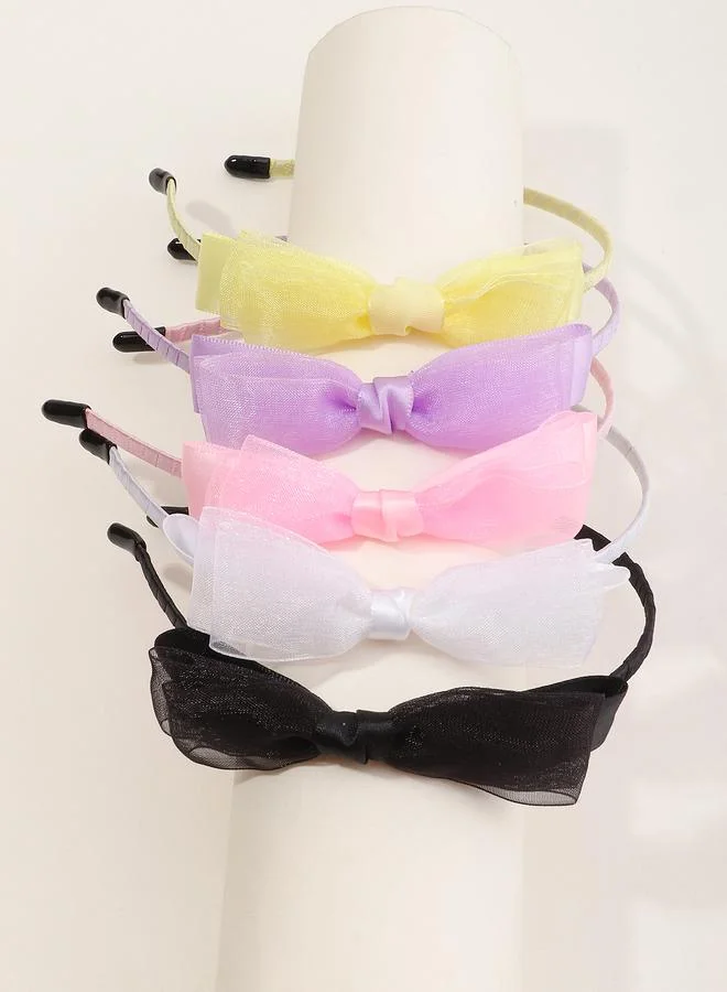تايك تو Set of 5 - Mesh Bow Headband