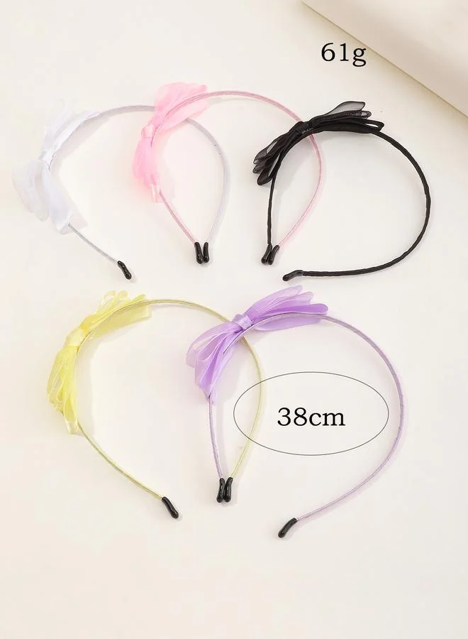 Take Two  Set of 5 - Mesh Bow Headband for Women | Best Price UAE