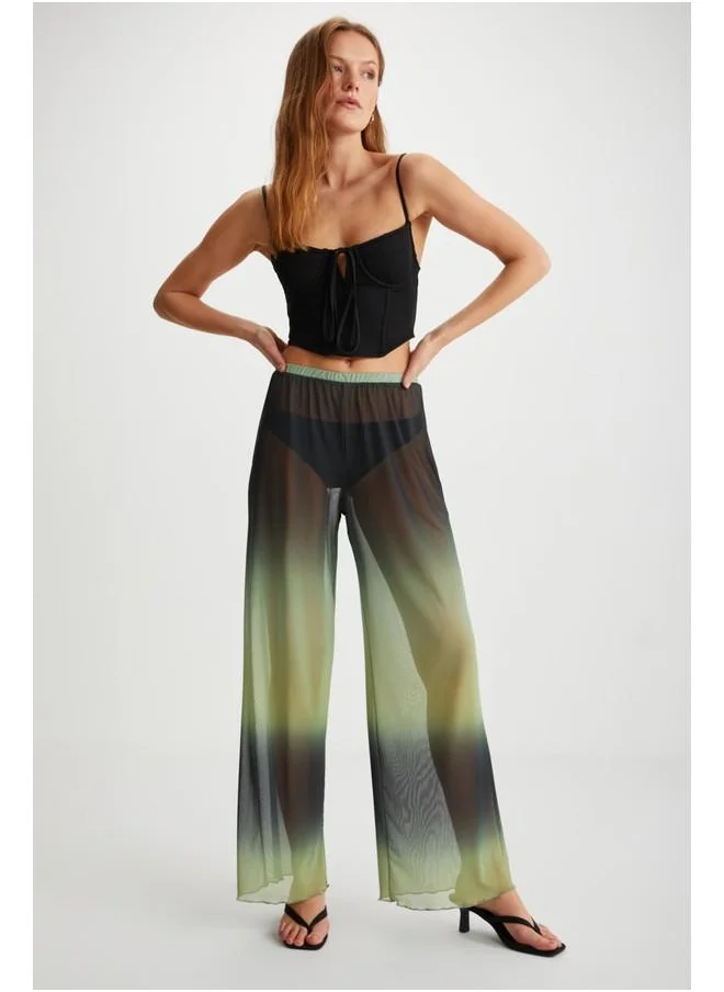GRIMELANGE Grimelange Arista Women's Summer Tulle Black - Green Pants
