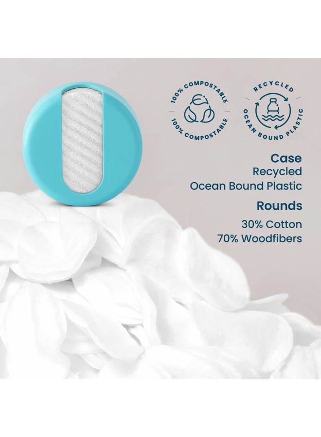 LastObject LastRound® 7 Sustainable Reusable Cotton Rounds for Facial Cleansing – Zero-Waste Eco-Friendly Makeup Remover Pads for All Skin Types with Travel Storage Case - Image 3