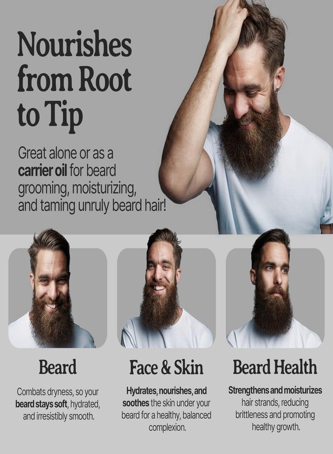 Bella Terra Oils - Beard Oil 4oz - Crafted with Genuine Natural Organic Vitamin E, Organic Jojoba & Argan, Classic Anti-Friz Formula, Elevating Beard Luster & Care - Image 5