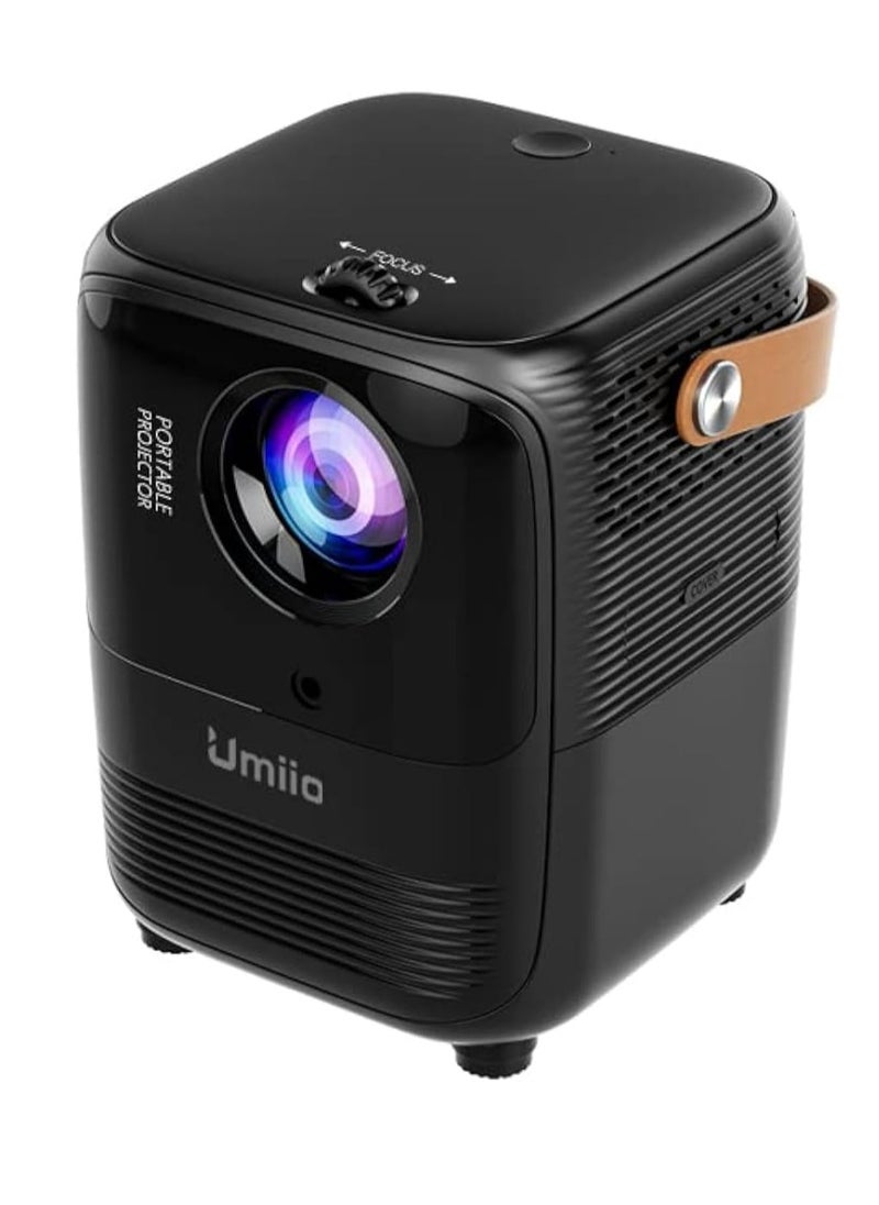 Umiio - Projector A008 Intelligent Screen Projector 5G WiFi Bluetooth Quadrangle Trapezoid 1080P Android Projector For Move Music TV Game Casting - Image 1