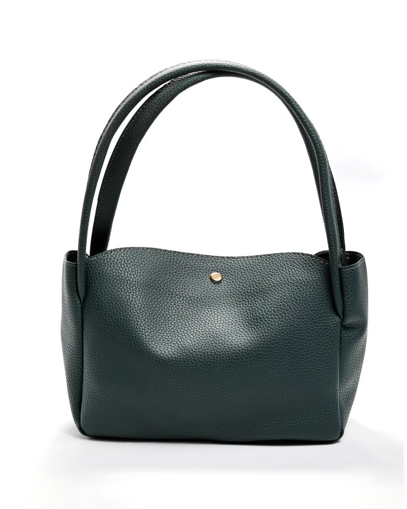 شنطة صغيرة جلد عصرية بمقبض مزدوج - Image 3