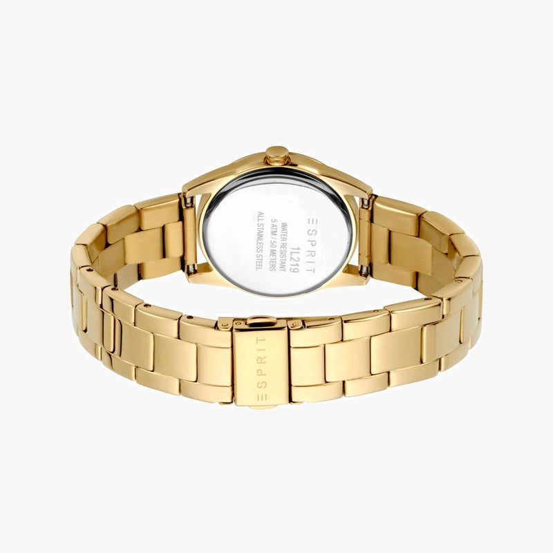ESPRIT Women's Gold Stainless Steel Watch, Champagne Dial|ES1L219M0065 - Image 3