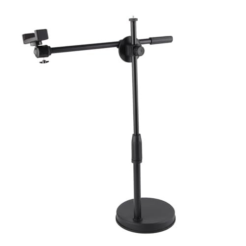 Jauarta Copy Stand Cellphone Tripod Overhead 41178 Desktop Photography Phone Bracket Arm Bracket Stand for Photo Video Fill Light Overhead Tripod for Phone Desktop - Image 1