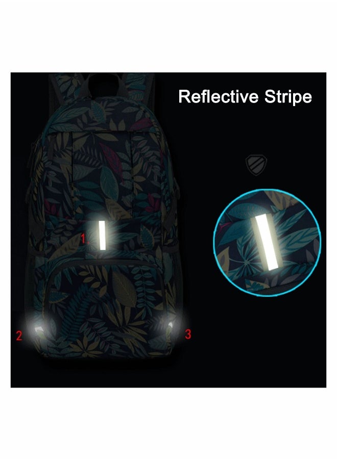 Generic - 35L Lightweight Hiking Backpack Camping Packable Waterproof Daypacks Rainforest Style Knapsack for Outdoor Travel Cycling School Men Women - Image 1