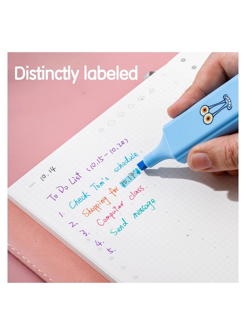 Deli 6-Piece Highlighters Spongebob Design Assorted Colours  - Image 4