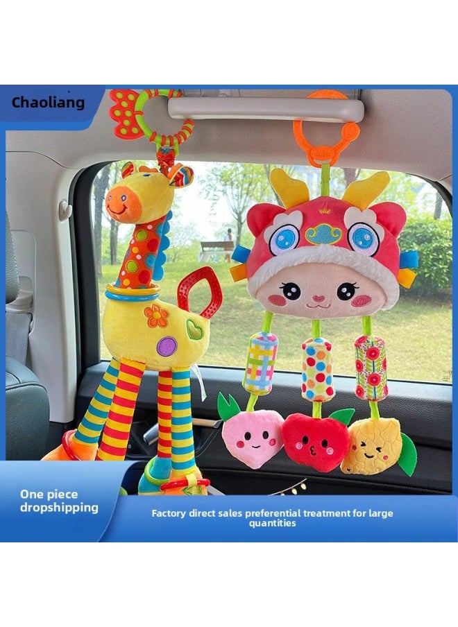Baby Cradle Comfort Pendant Baby Car Seat Bed Bell Chase Vision Cart Toy Girl Metal Free Shipping-Color:❋Golden Monkey [teether]  - Image 2