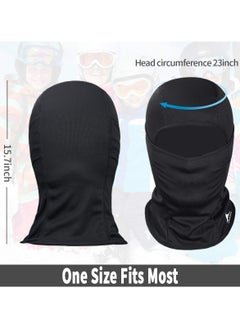 Chabeia Balaclava Face Mask –Lightweight UV Protector for Skiing, Motorcycle Riding, Cycling, Running – Multi-Use Sports Mask,Grey  - Image 5