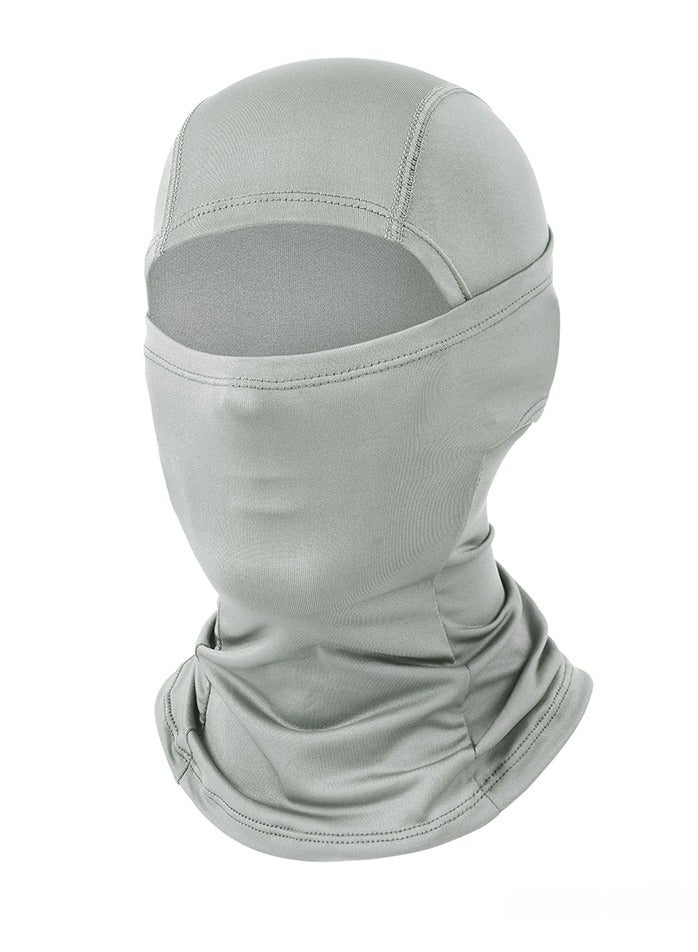 شابية ‎لومسأورا قناع بالاكلافا للوجه – خفيف الوزن مع حماية من الأشعة فوق البنفسجية للتزلج وركوب الدراجات النارية وركوب الدراجات والجري، قناع رياضي متعدد الاستخدامات (رمادي) - Image 1