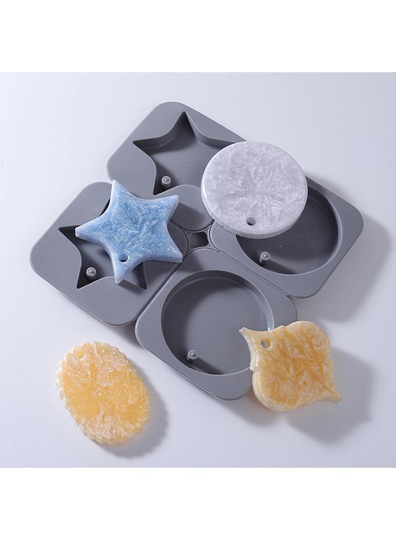 Silicone Soap Moulds,Cavity Rectangle DIY Moulds for Soap Candle Dropping Adhesive Pendant Mould - Image 1