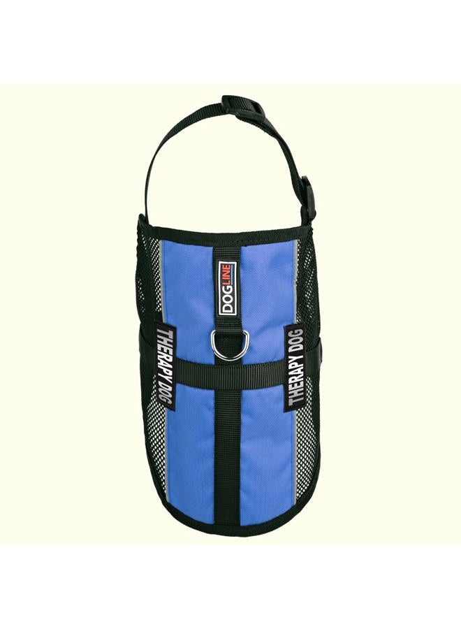 Dogline MaxAire Multi-Purpose Mesh Vest for Dogs and 2 Removable Therapy Dog Patches, Medium, Blue - Image 4