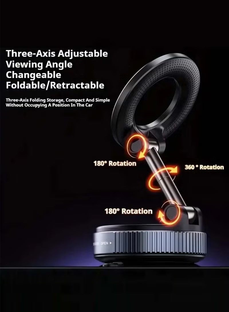 360° Magnetic Phone Holder for Car – Strong Suction | MagSafe & All Smartphones - Image 4