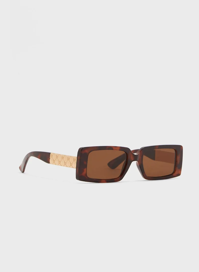 RIVER ISLAND Classic Square Sunglasses