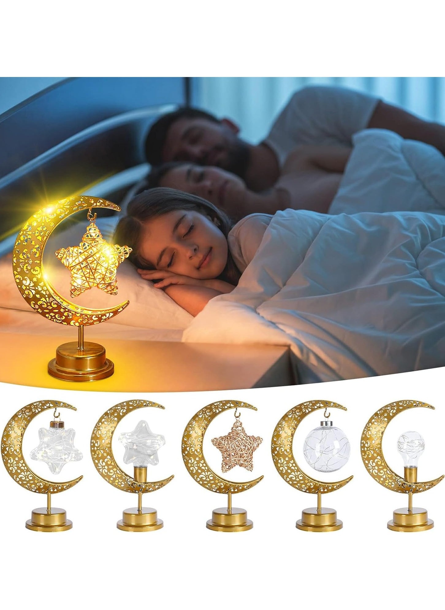 Ramadan Decorations LED Decorative Light Moon Star Table Lamp, Cordless Ramadan Moon Shape Desk Lamp, Bedside Table Night Light for Bedroom Dining Living Room Party Nursery Office Decor - https://f.nooncdn.com/p/pzsku/Z042FF0B1452EBF8E8066Z/45/_/1739506427/12462d19-b4bc-4ac2-a2b8-bd354ca79c2a.jpg?width=original