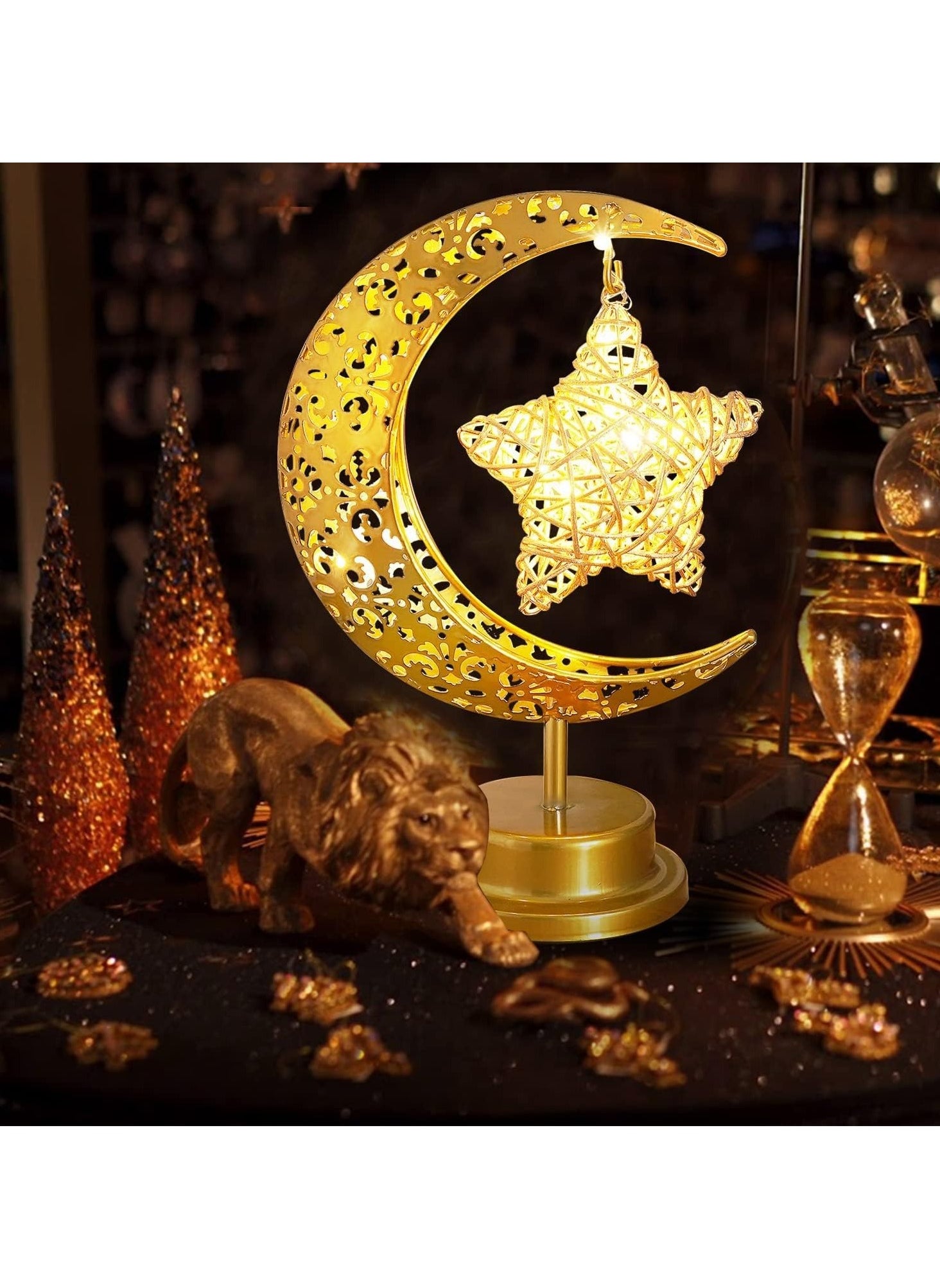 Ramadan Decorations LED Decorative Light Moon Star Table Lamp, Cordless Ramadan Moon Shape Desk Lamp, Bedside Table Night Light for Bedroom Dining Living Room Party Nursery Office Decor - https://f.nooncdn.com/p/pzsku/Z042FF0B1452EBF8E8066Z/45/_/1739506554/004dfc11-3f5e-48b2-b9e4-e15a1eb656d7.jpg?width=original