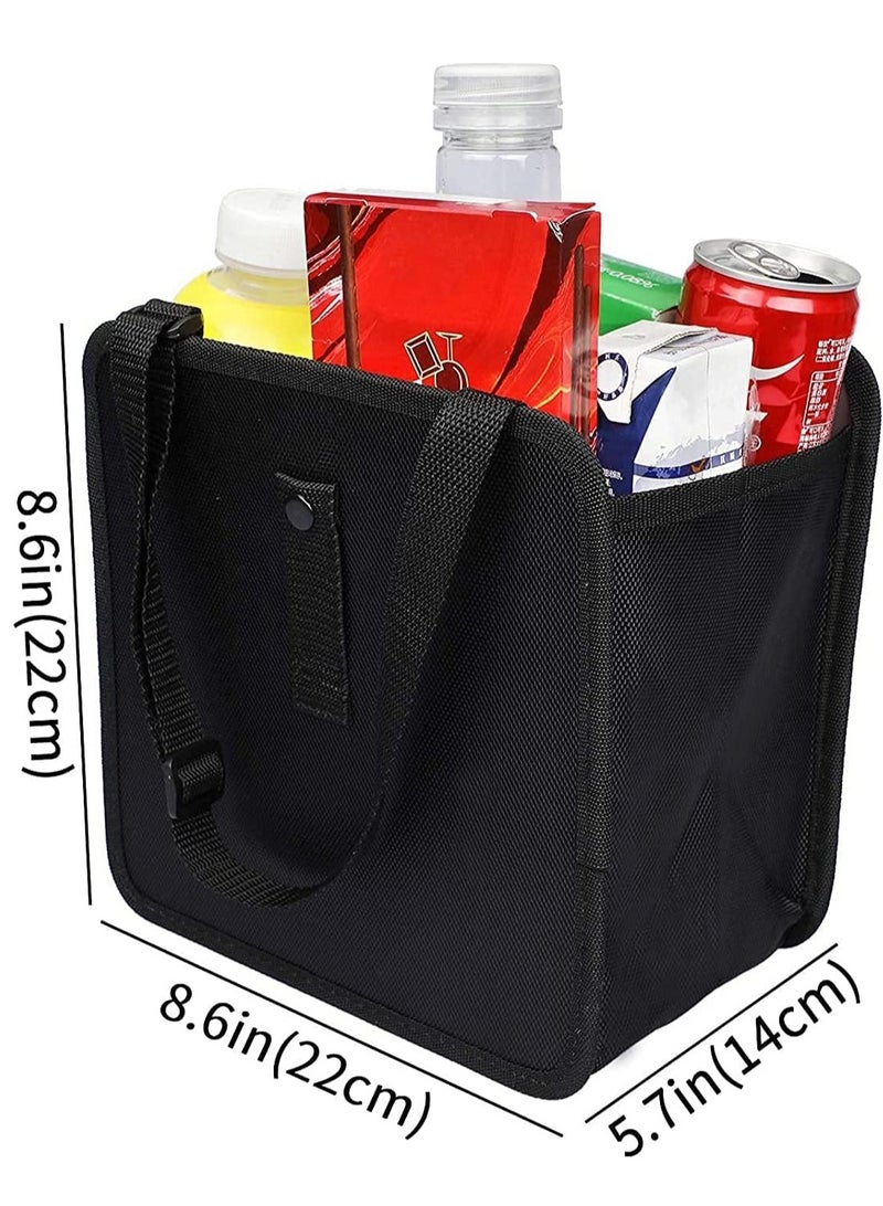 KASTWAVE Hanging Car Trash Bag Can Premium Waterproof Litter Garbage Bag Organizer 1.85 Gallon Capacity Black - Image 2