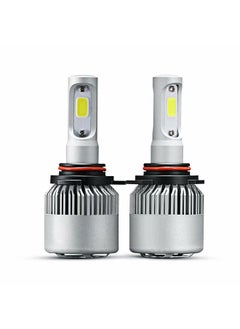NIBEMINENT S2 9012 28W LED Silver COB Integrated Car Headlights Ironwalls 